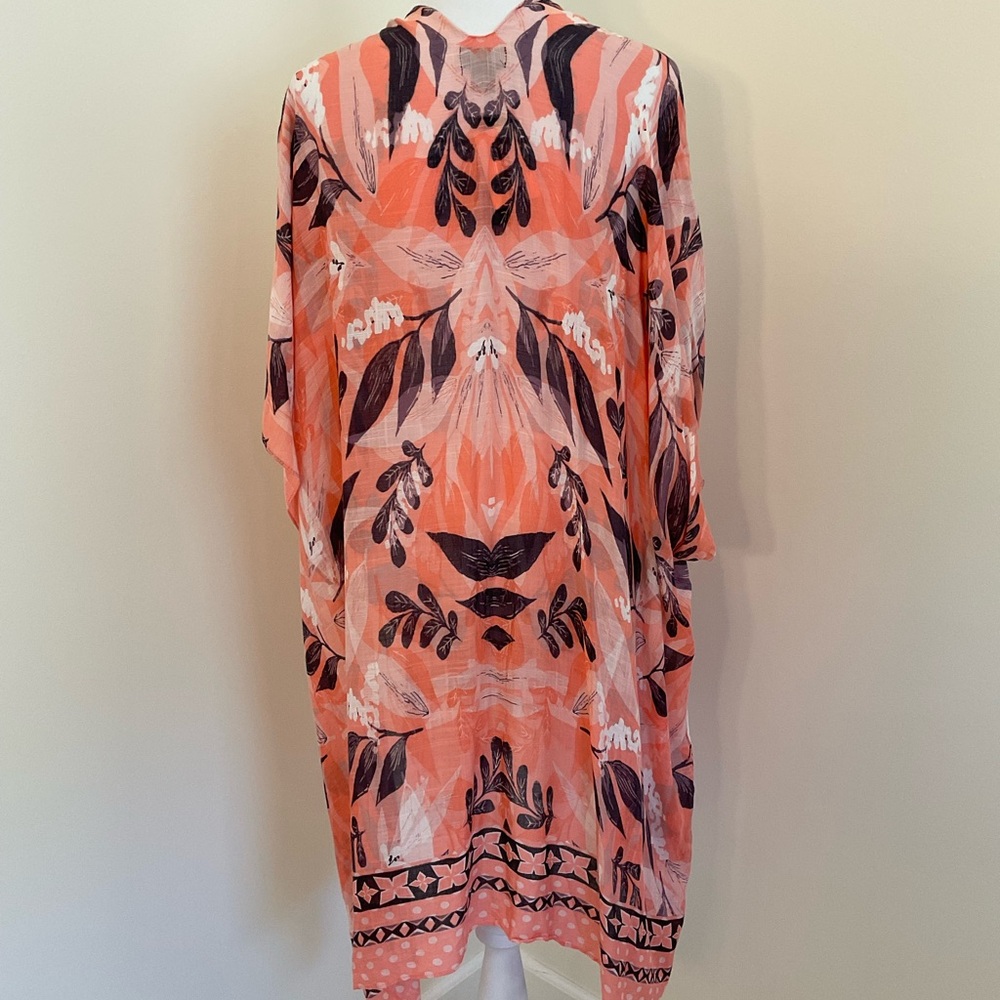 NWT RACHEL Rachel Roy Floral Kimono Swimsuit Cover Up - Picture 6 of 8